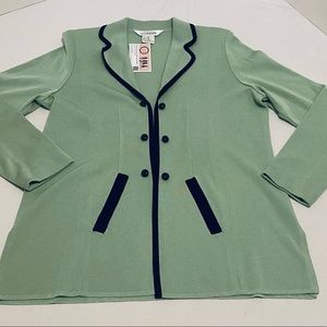 MISOOK Mint Green Color Open Front Cardigan Sweater, size S. Sold as pictured